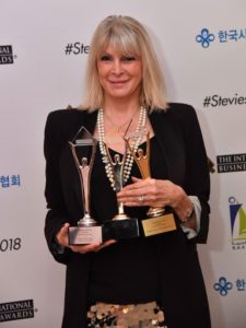 Marisa Peer with Stevie Awards